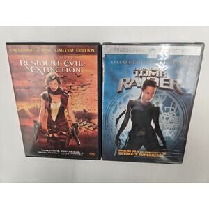 Action Sci-Fi DVD Bundle – Tomb Raider & Resident Evil Extinction – Pre-owned
